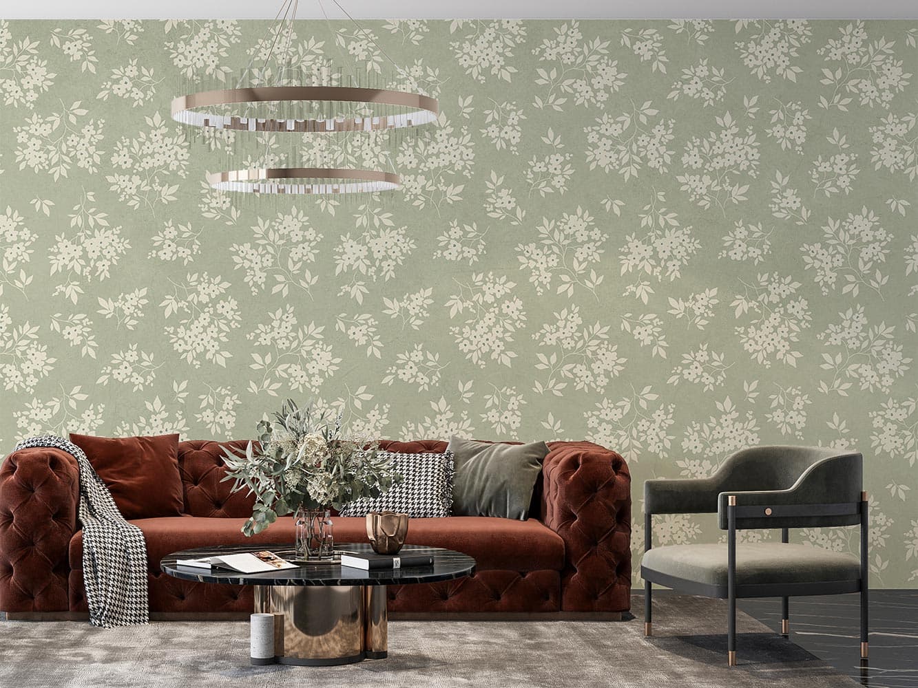 کاغذ دیواری مدل گل ریز W10155400 — تصویر ۳