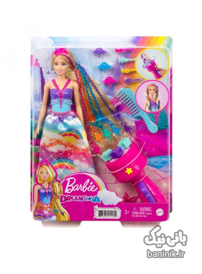 عروسک باربی مو پیچشی دریم توپیا Barbie
