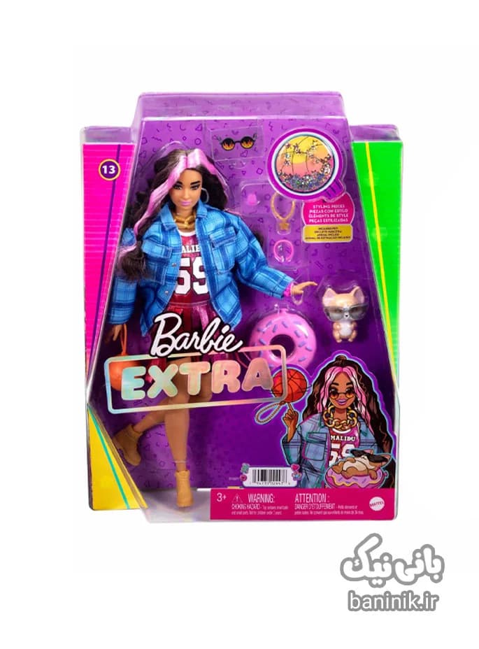 عروسک باربی اکسترا با لباس بسکتبال Barbie
