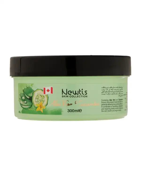 کرم مرطوب کننده نیوتیس Newtis مدل Aloe Vera & Cucumber حجم 300ml — تصویر ۳