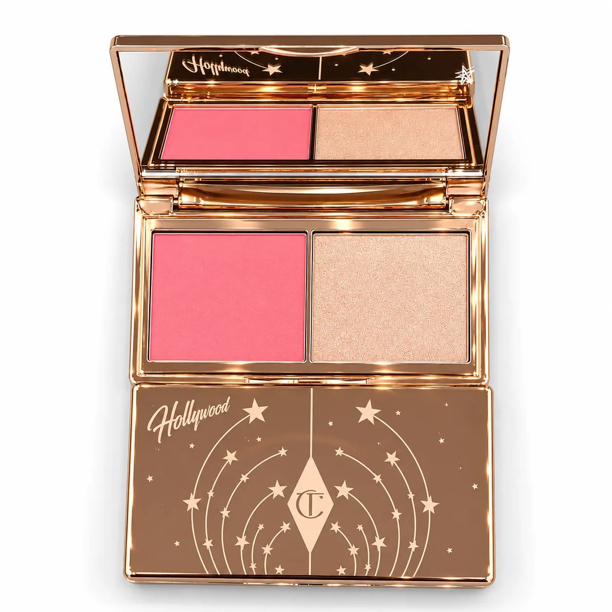 پالت رژگونه و هایلایتر دو رنگ شارلوت تیلبری Charlotte Tilbury