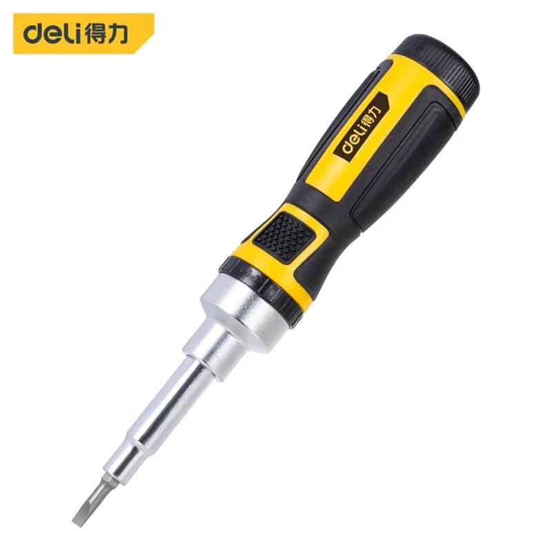 پیچ گوشتی جغجغه ای دلی مدل DL260016 مجموعه 16 عددی