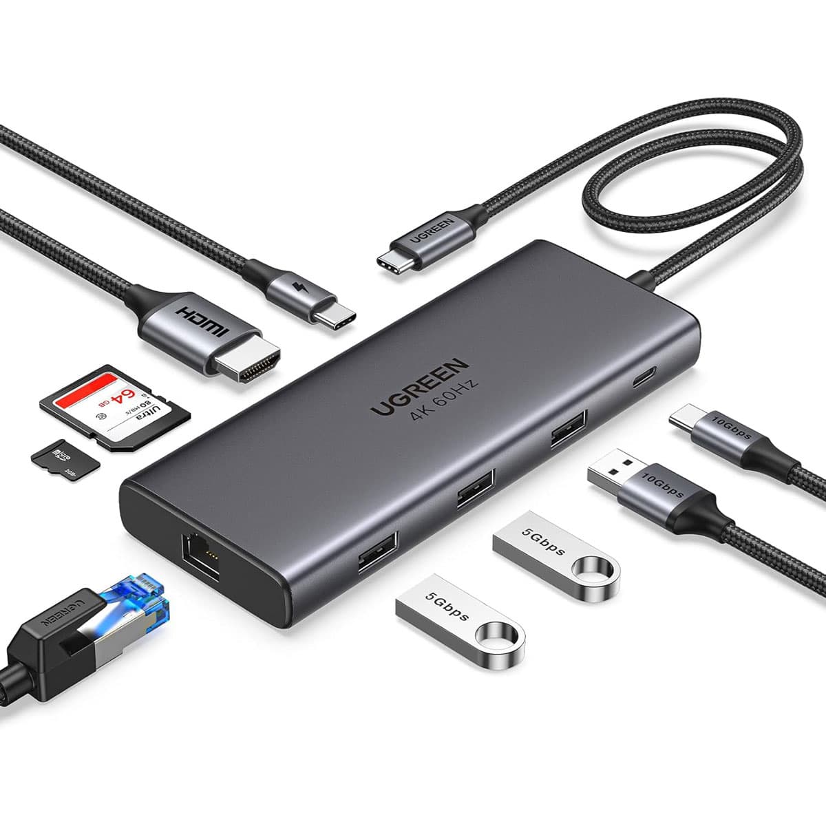 داک استیشن 9 کاره USB-C مدل UGREEN