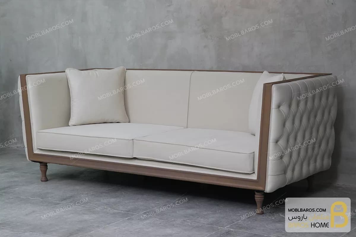 کاناپه چستر راحتی کلاسیک و مدرن چوبی مدل دایان — تصویر ۷