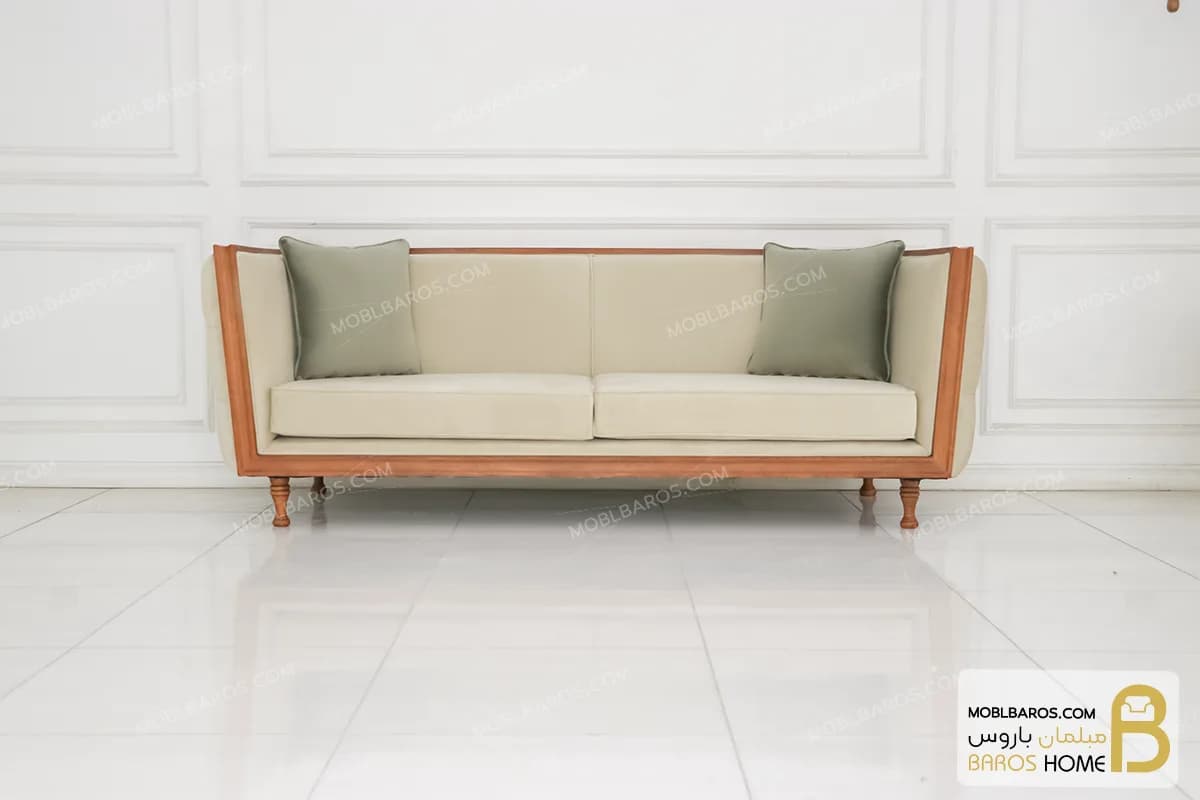 کاناپه چستر راحتی کلاسیک و مدرن چوبی مدل دایان — تصویر ۴