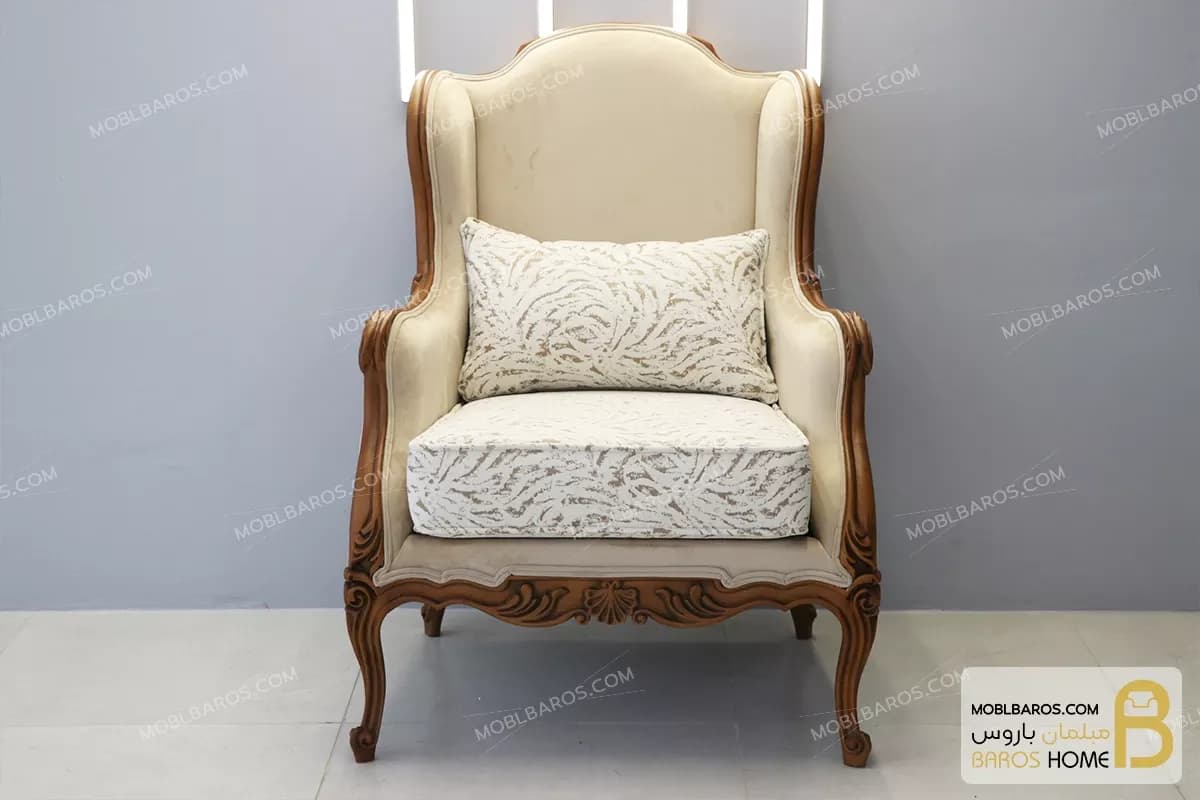 مبل تکنفره کلاسیک کویین رومینا — تصویر ۵