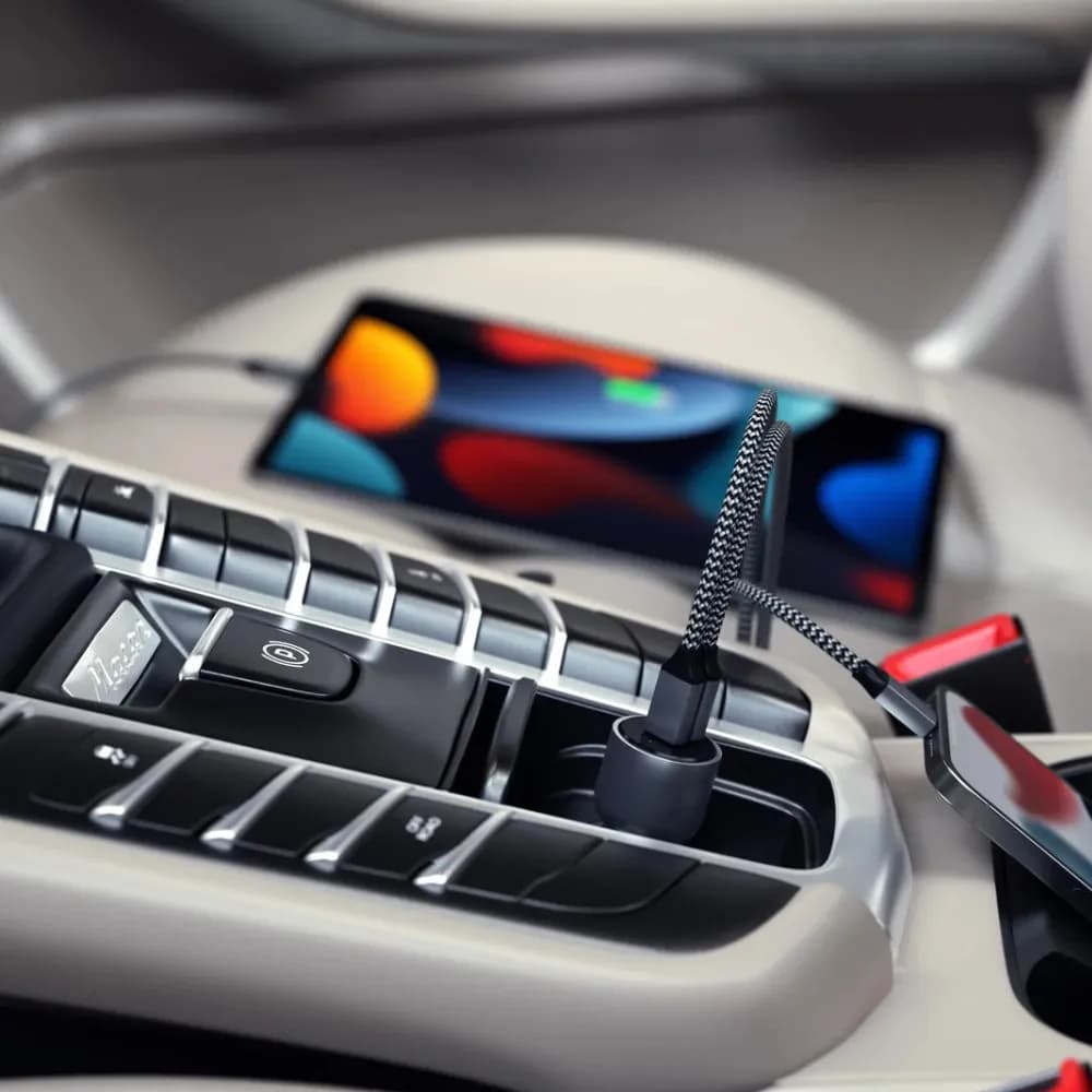 شارژر فندکی ۴۰ وات دو پورت ساتچی مدل Satechi 40W Dual USB-C PD Car Charger — تصویر ۵