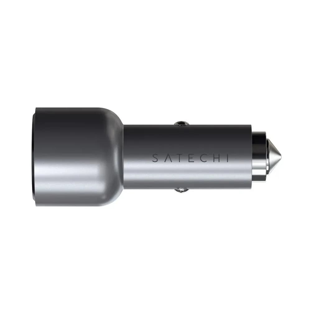 شارژر فندکی ۴۰ وات دو پورت ساتچی مدل Satechi 40W Dual USB-C PD Car Charger — تصویر ۲