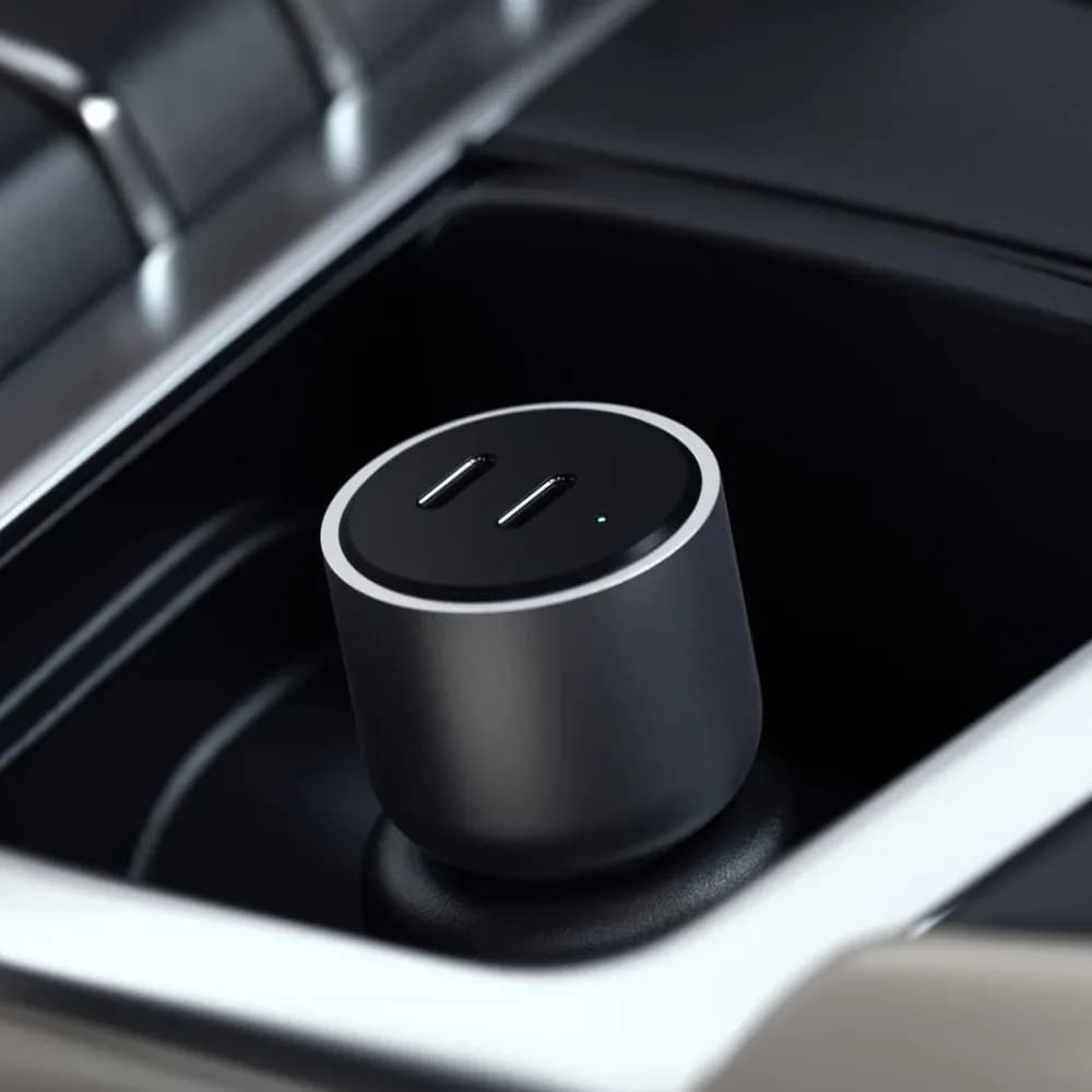 شارژر فندکی ۴۰ وات دو پورت ساتچی مدل Satechi 40W Dual USB-C PD Car Charger — تصویر ۷