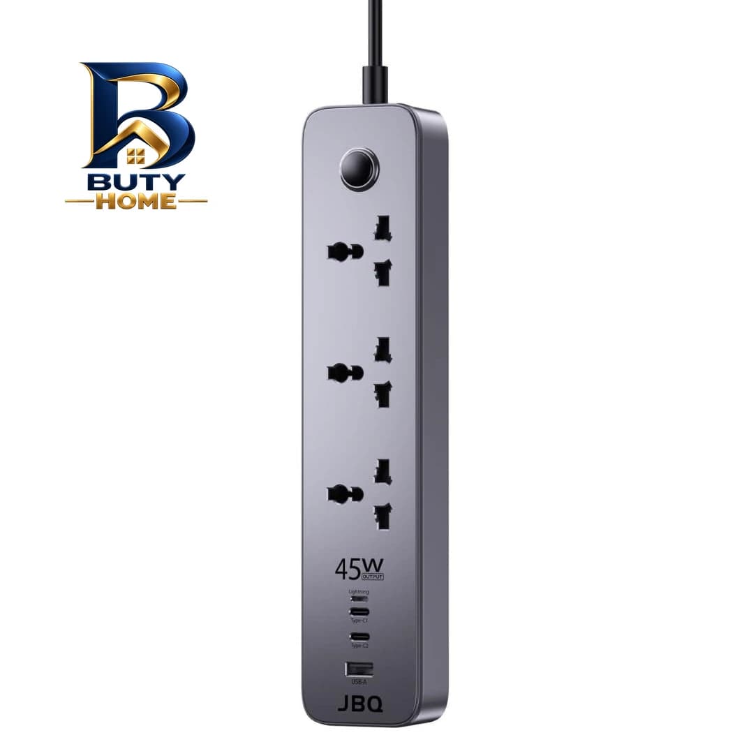 چندراهی برق جی بی کیو مدل ۷in۱ extention socket اصل — تصویر ۴