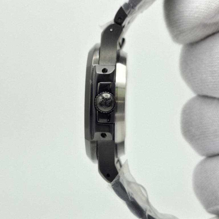 ساعت مردانه پتک فیلیپ ناتیلوس تمام مشکی موتور ژاپن Patek Philippe — تصویر ۴