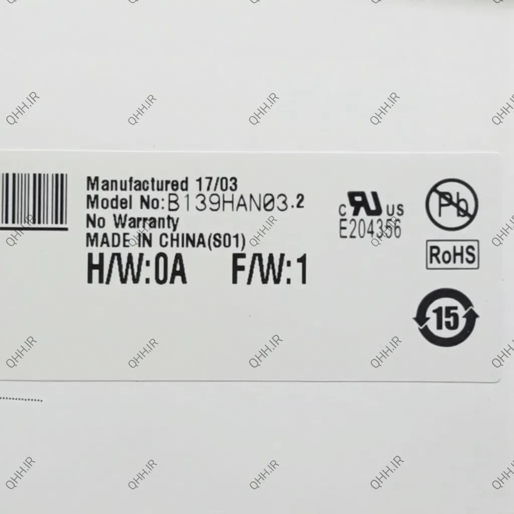 ال سی دی و تاچ لپ تاپ لنوو 14.0 Yoga 910-14_B139HAN03.2 نازک 30 پین FHD — تصویر ۳