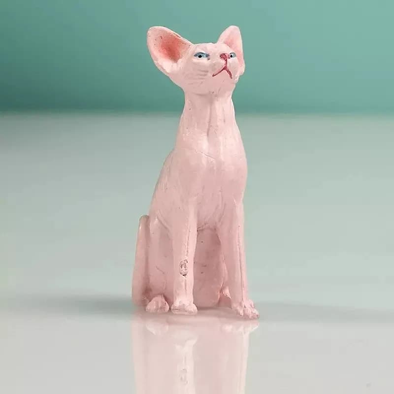 فیگور مدل گربه بدون مو طرح Hairless Cat — تصویر ۲