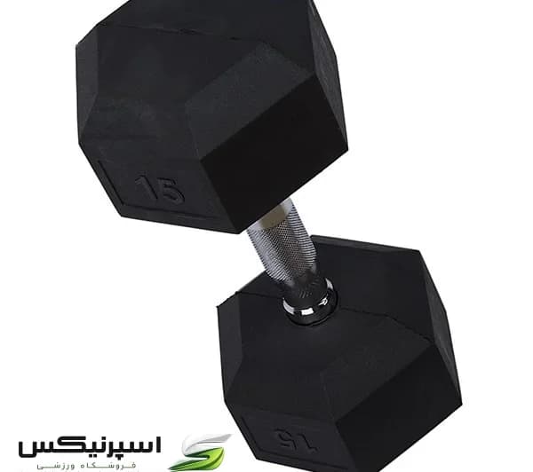 دمبل بدنسازی ششضلعی 12.5 کیلوگرمی — تصویر ۴