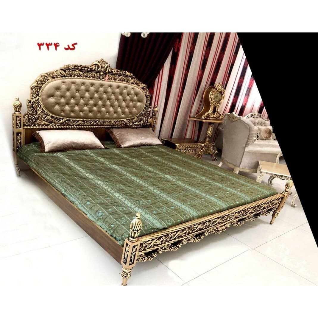 سرویس خواب 2نفره کلاسیک کد 234 با کفی جکدار مبلمان فرنا مدل 1141666