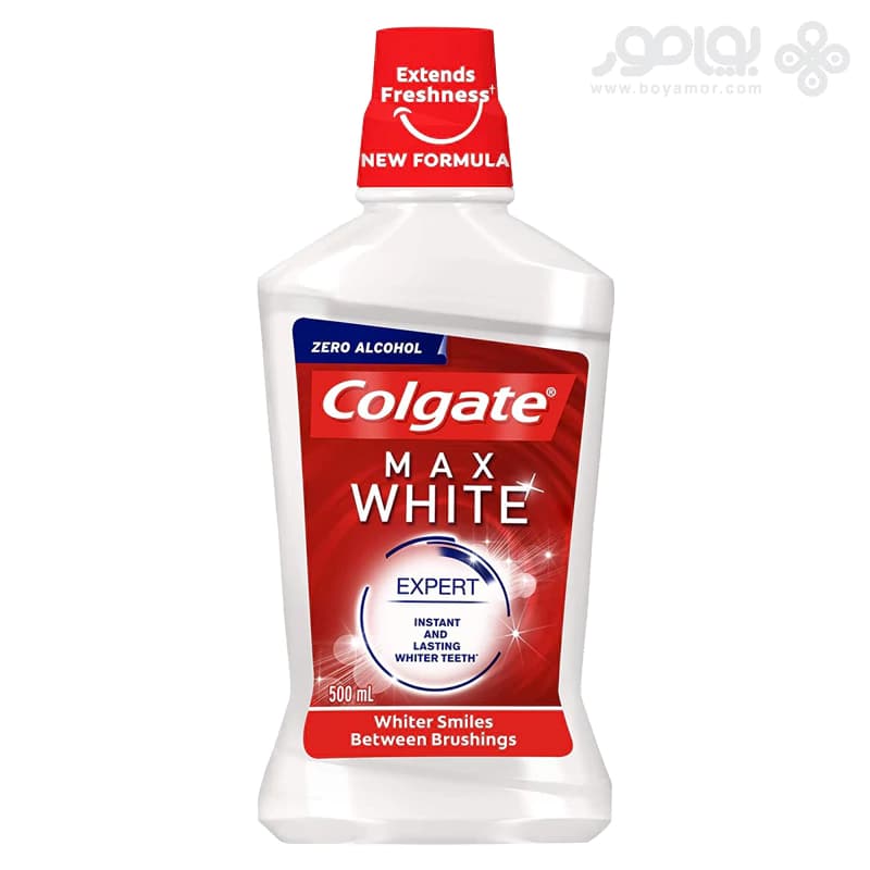دهانشویه سفید کننده کلگیت مدل MAX WHITE حجم 500 میل