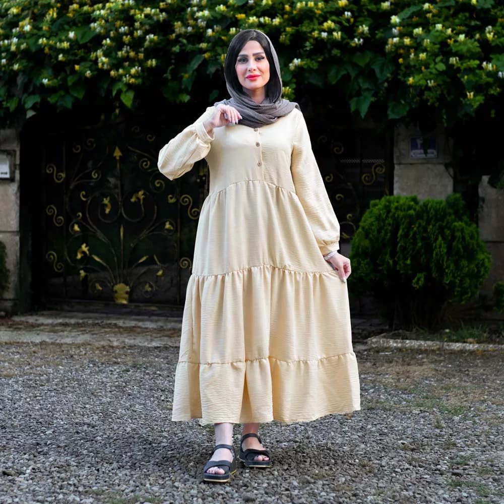 پیراهن ساحلی دخترانه کد 26015 — تصویر ۷