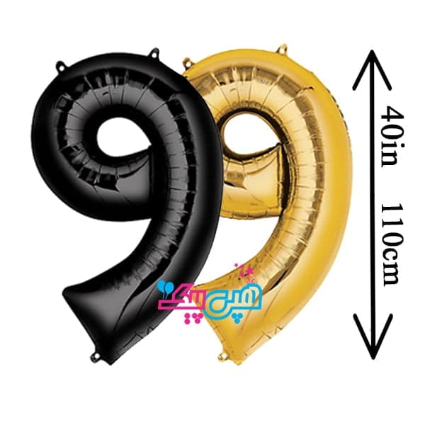 بادکنک عدد 9 بزرگ ( 110 سانت )