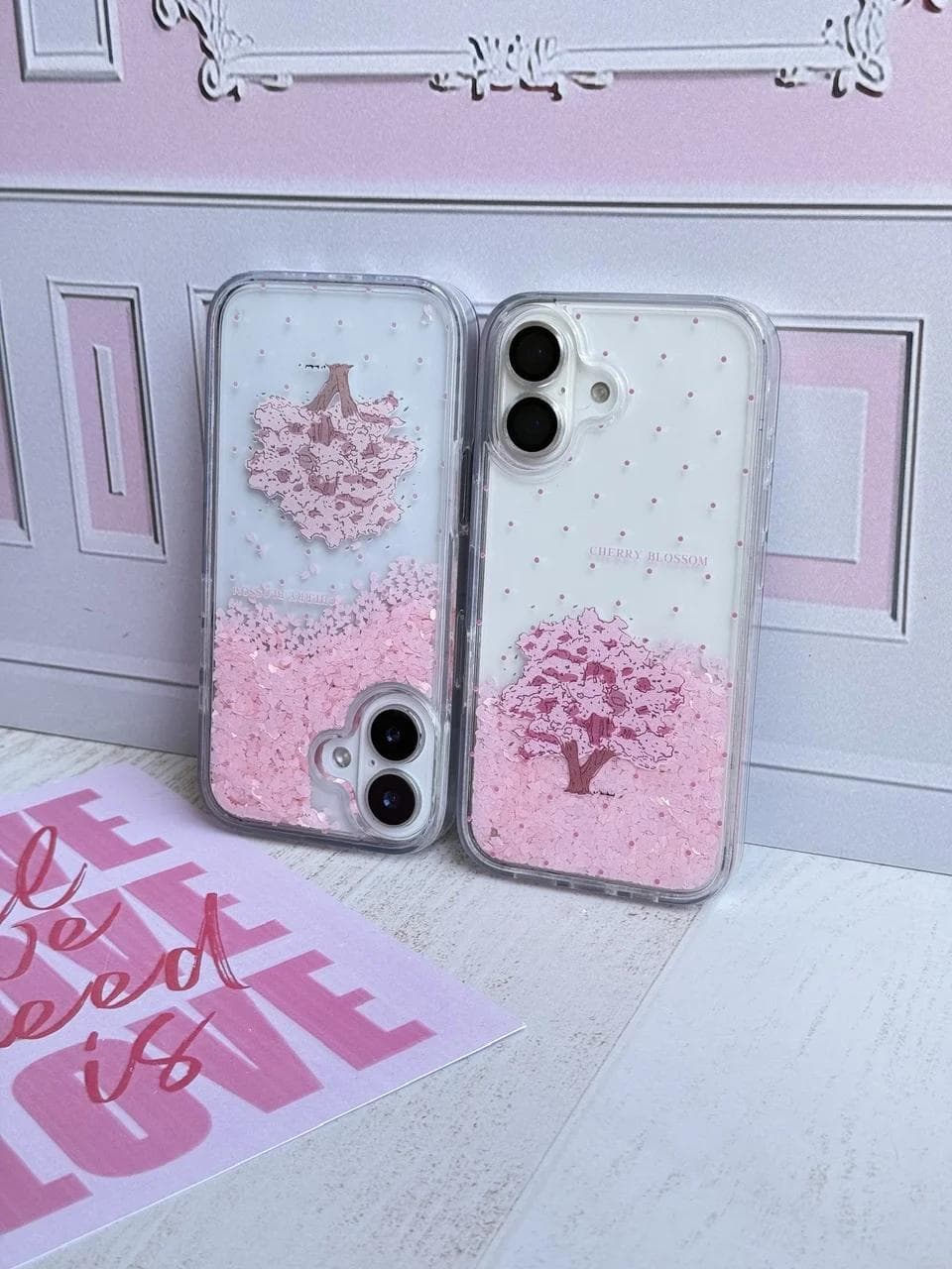 قاب آکواریومی شکوفه ی گیلاس ژاپنی (کدC2235) مناسب برای iPhone 15 — تصویر ۶
