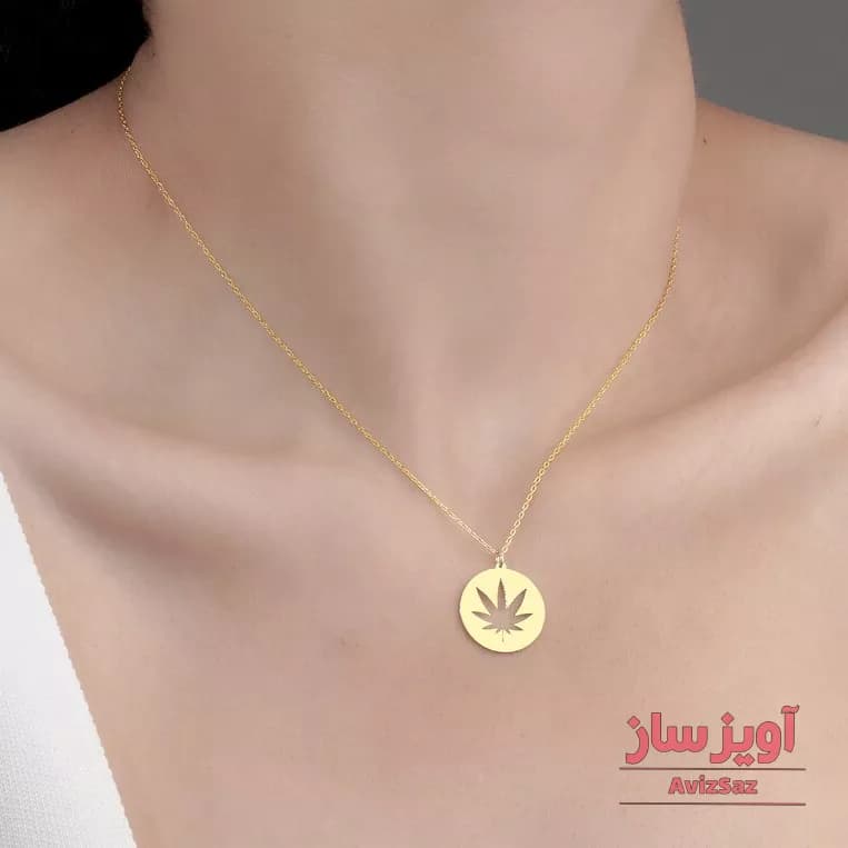 گردنبند برگ کد 100610