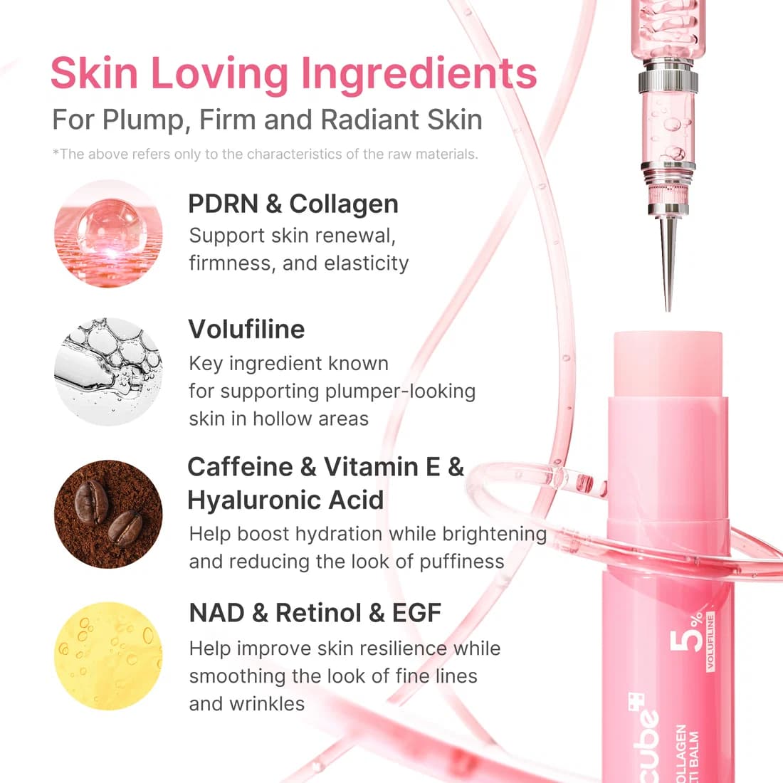 مولتی بالم PDRN و کلاژن مدی کیوب و ضد چروک , ترمیم کننده و لیفت کننده پوست MEDICUBE PDRN PINK COLLAGEN VOLOME MULTI BALM — تصویر ۳