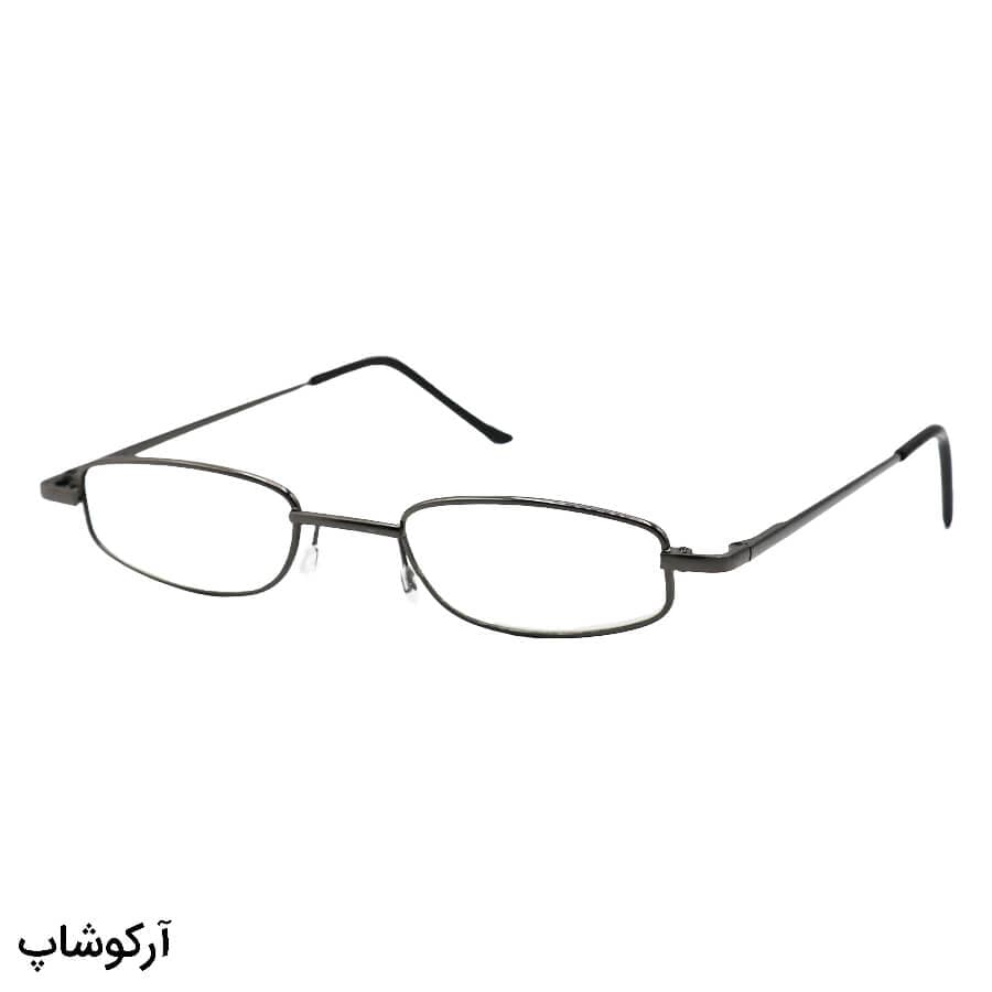 عینک مطالعه نمره +2.75 نزدیک بین با فریم نوک مدادی، مستطیلی شکل و دسته فنری مدل 104 — تصویر ۳
