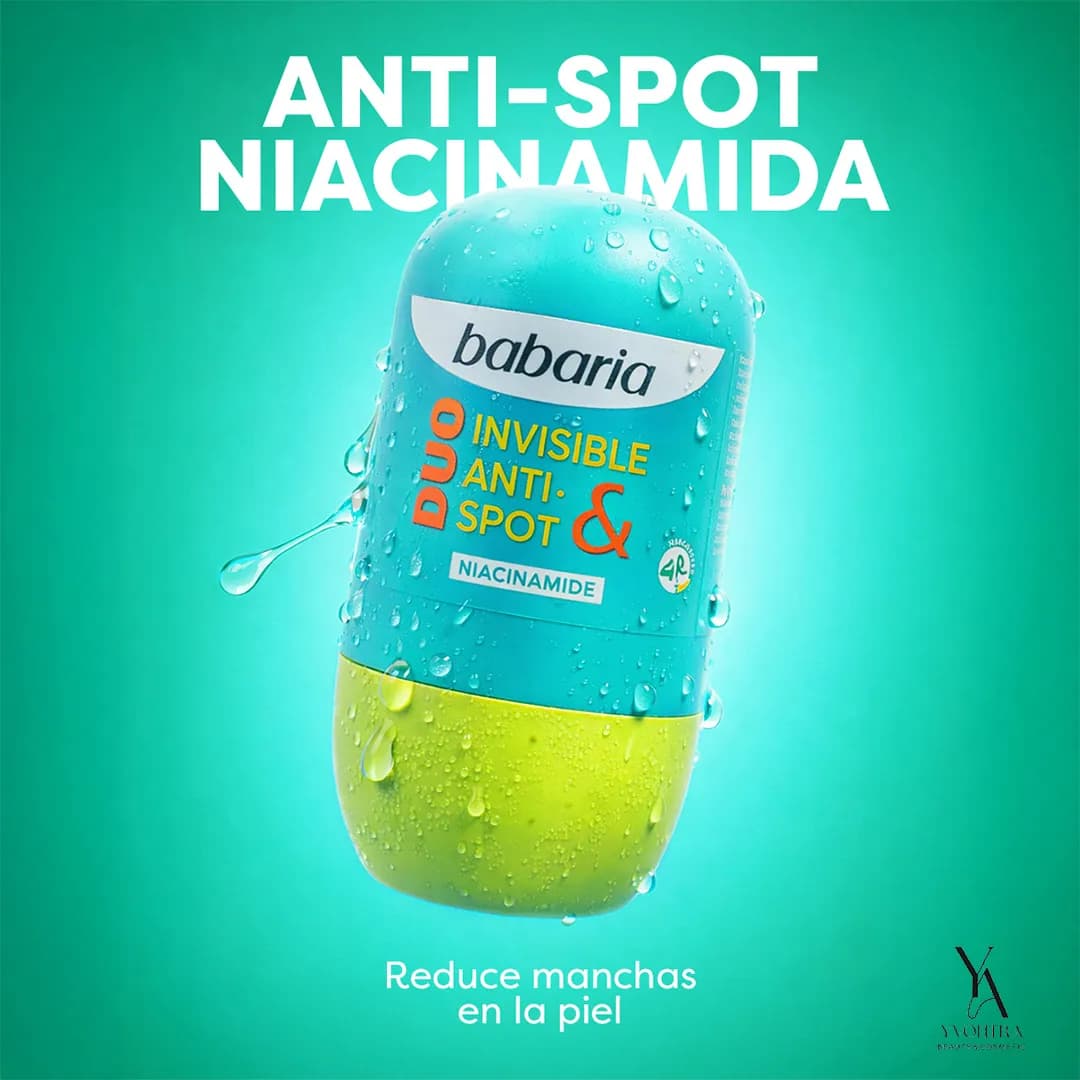 رول ضدتعریق بدون آلومینیوم ضدتیرگی INVISIBLE & ANTI SPOT باباریا BABARIA حجم 50 میل — تصویر ۶
