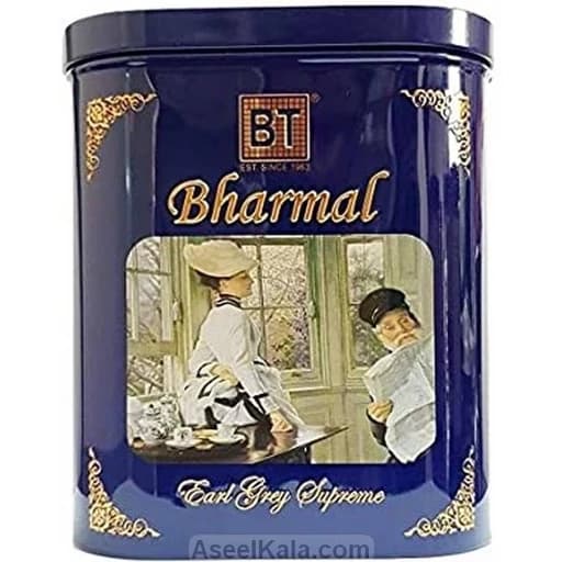 چای بارمال معطر ارل گری قوطی بیضی 500 گرمی