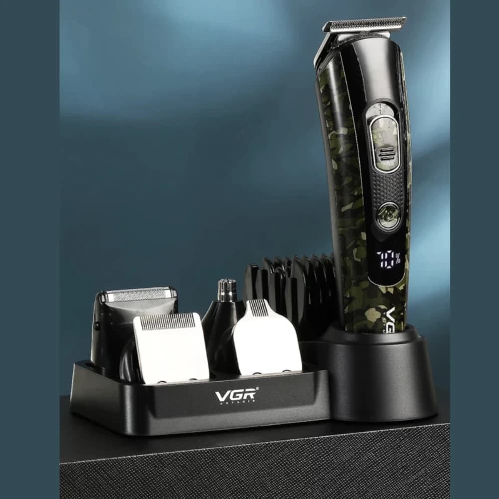 ست ماشین اصلاح موی صورت و بدن وی جی ار مدل V-102 — تصویر ۶