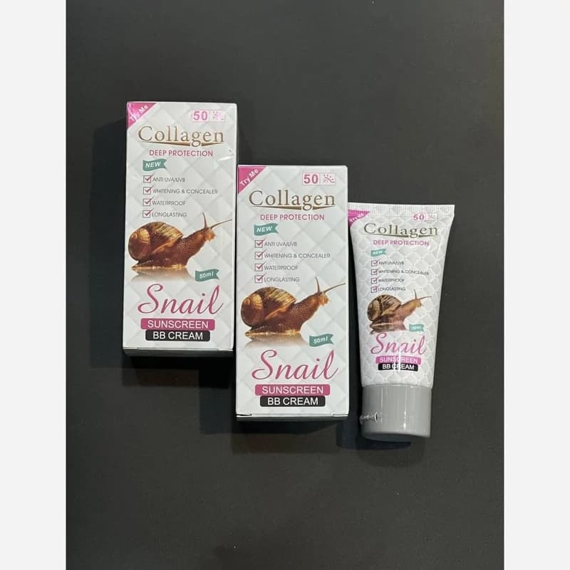 کرم ضد آفتاب حلزون کلاژن مدل BB Cream کد 1550 — تصویر ۴