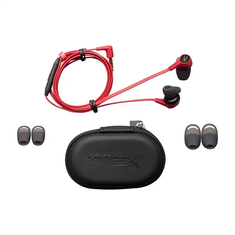 هنذفری گیمینگ HyperX Cloud Gaming Earbuds II – قرمز — تصویر ۳