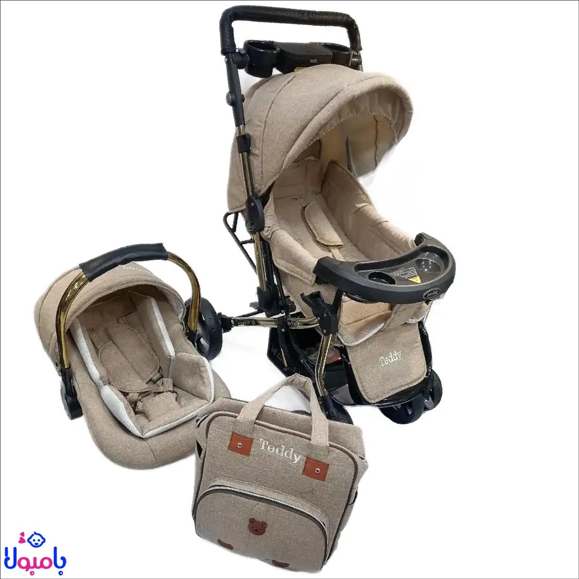 سرویس کالسکه وکریر به همراه کیف مادر Teddy