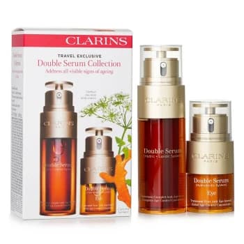 ست جوانساز کلارنس (Clarins) شامل دابل سرم صورت و سرم دور چشم — تصویر ۳