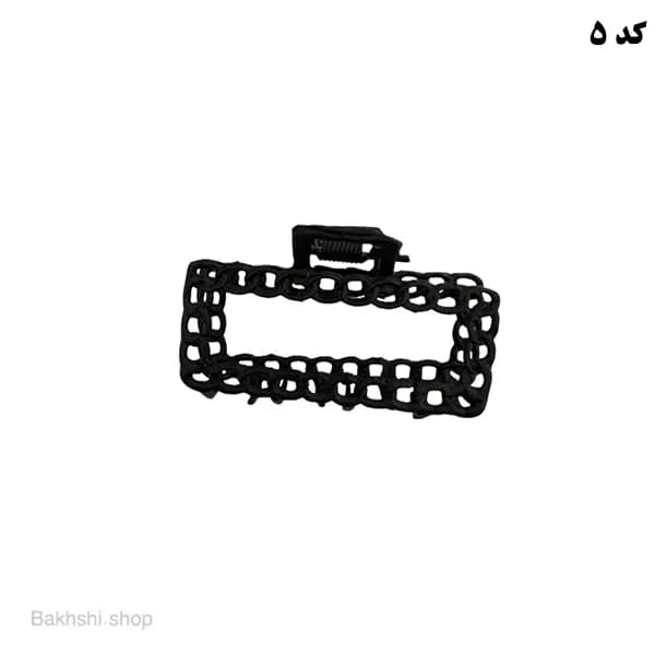 کلیپس فلزی مشکی مو — تصویر ۲