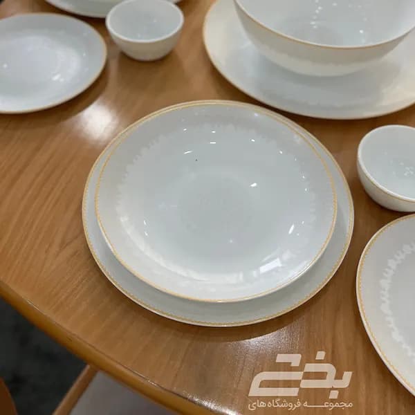 سرویس 26 پارچه گرد کلاسیک شایا خاکستری — تصویر ۸