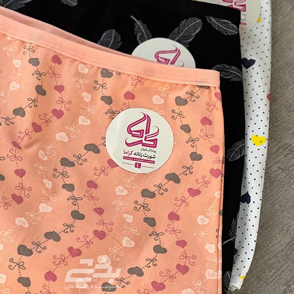 شورت نخی پادار چاپیL گراما — تصویر ۲