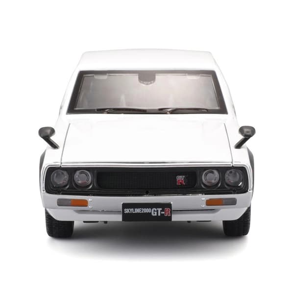 ماشین فلزی 1:24 مایستو مدل 1973 Nissan Skyline 2000 GT-R سفید — تصویر ۶