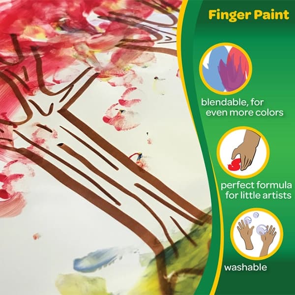 رنگ انگشتی 3 رنگ قابلشستشو کرایولا Crayola — تصویر ۴
