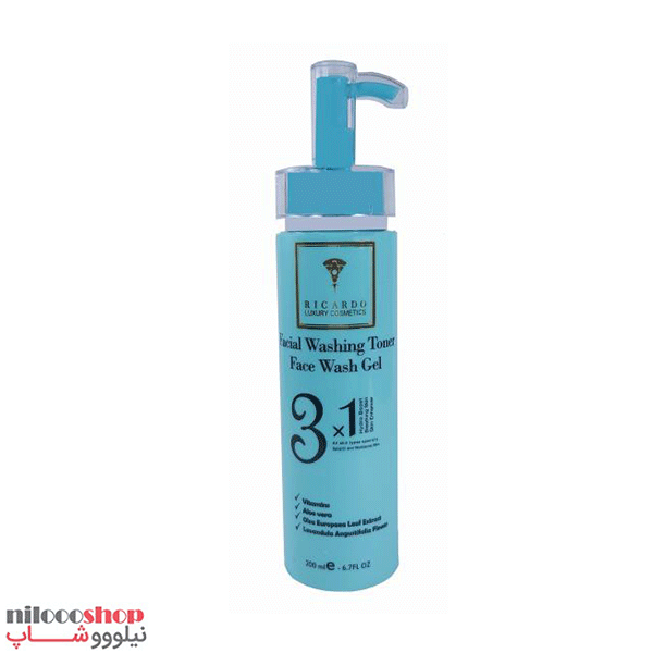 ژل شستشوی صورت ریکاردو مدل acne skin حجم 200 میلی لیتر