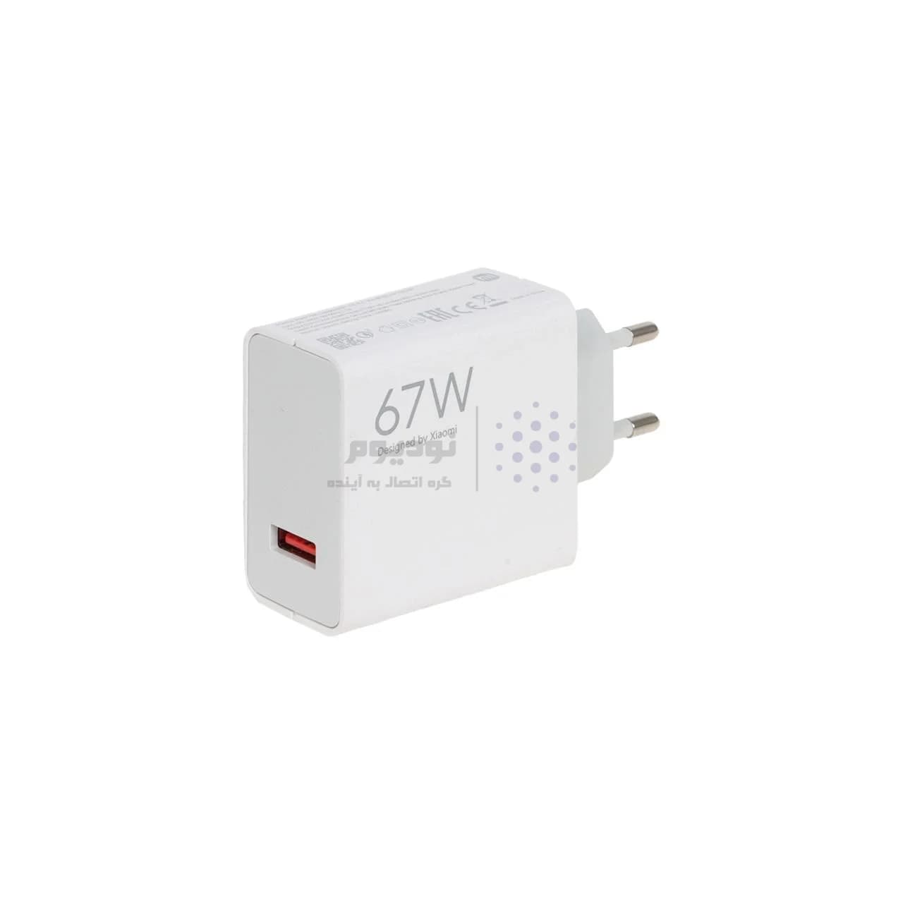 شارژر دیواری فست تک پورت Xiaomi مدل MDY-12-EH 67W – سفید (بدون پک) — تصویر ۲