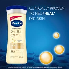 لوسیون بدن وازلین مدل DRY SKIN REPAIR حجم 400 میلی لیتر + ((امکان پرداخت در 4 قسط)) — تصویر ۲