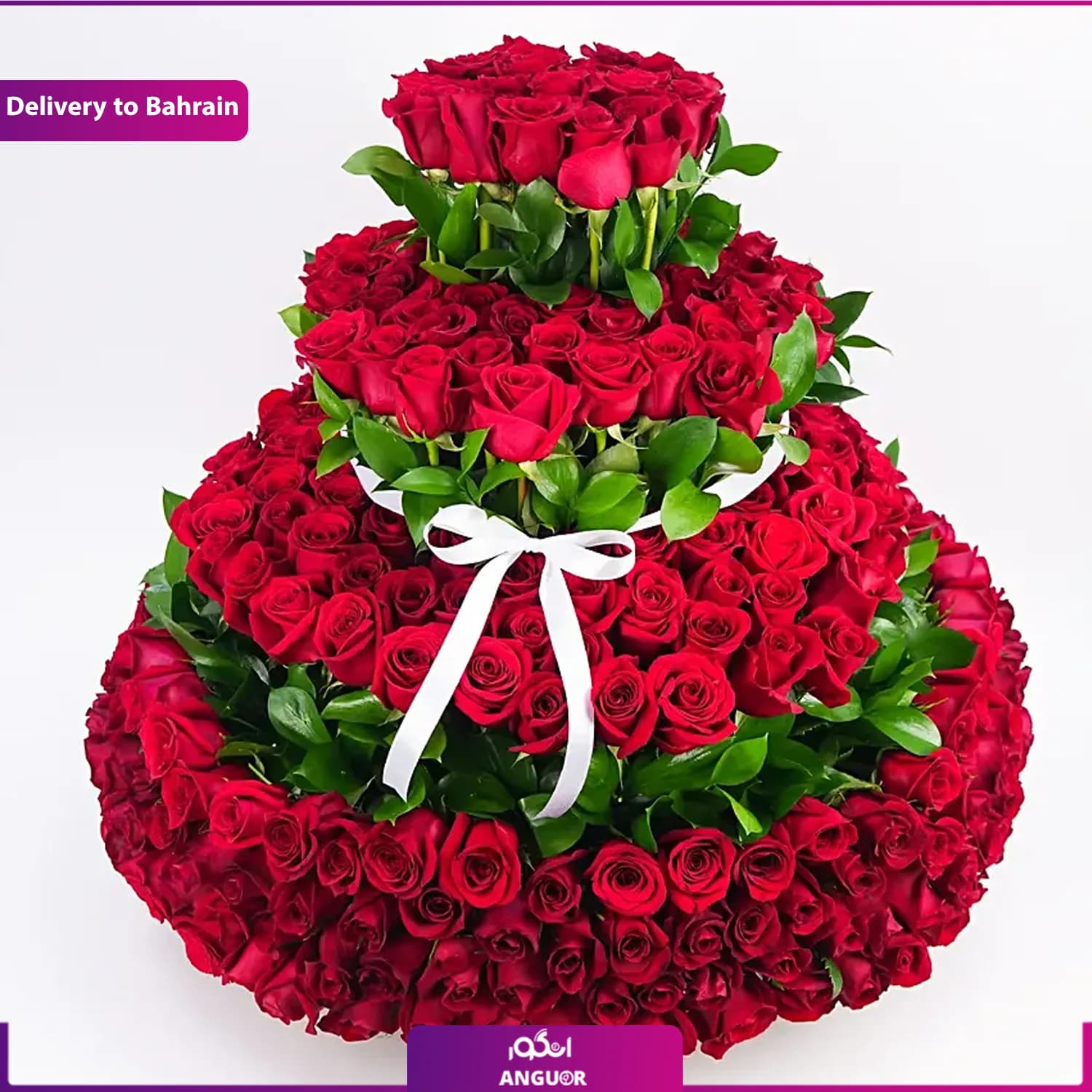 Perfect AffectionBasket Of 400 Roses Glory (Delivery in Bahrain) — تصویر ۲
