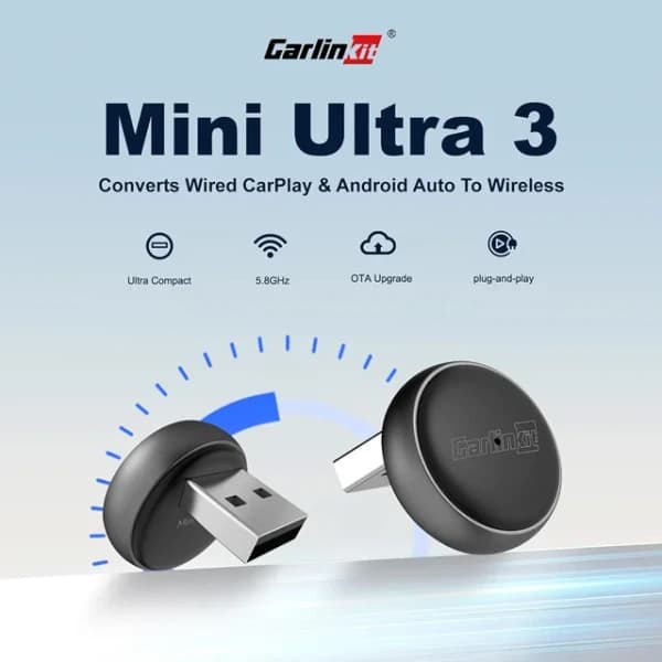 تبدیل کارپلی و اندروید اتو وایر به وایرلس MINI ULTRA 3 — تصویر ۵