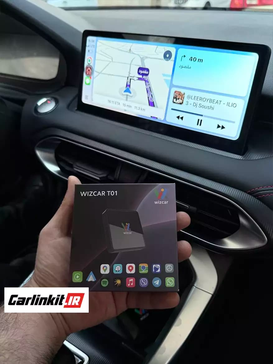 تبدیل کاربیتلینک به کارپلی و اندروید اتو WIZCAR T01 — تصویر ۳