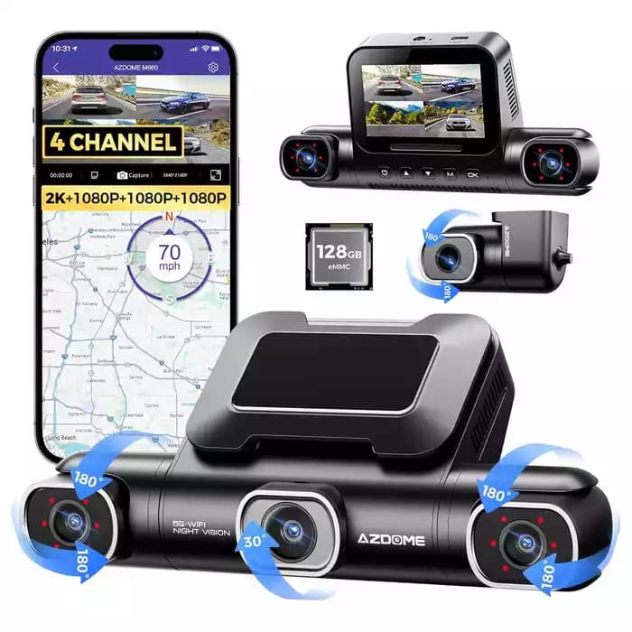 دوربین ثبت وقایع 4لنز AZDOME M660