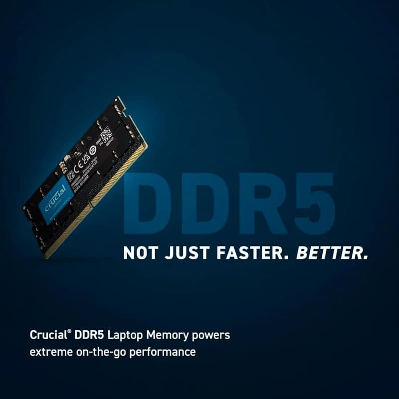 رم لپ تاپ کروشیال CT16G48C40S5 DDR5 16GB 4800MHz CL40 — تصویر ۹