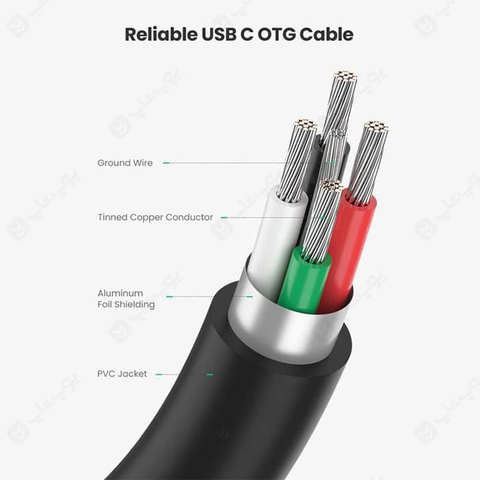کابل Type C – OTG به USB 3.0 یوگرین مدل US154 — تصویر ۴