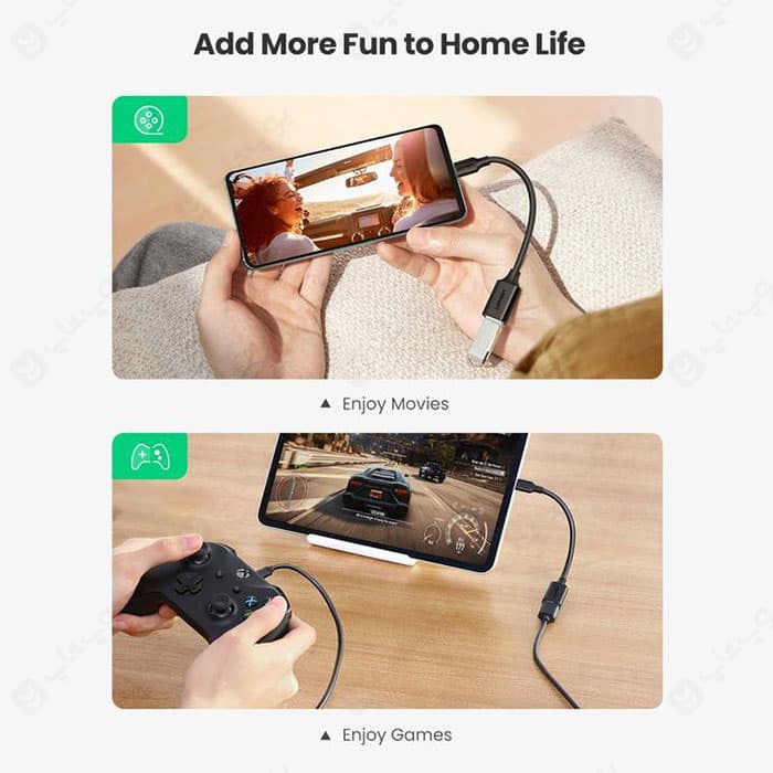 کابل Type C – OTG به USB 3.0 یوگرین مدل US154 — تصویر ۶