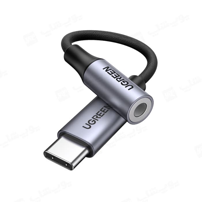 مبدل تایپ C به جک 3.5 میلی متری یوگرین مدل AV142 — تصویر ۲