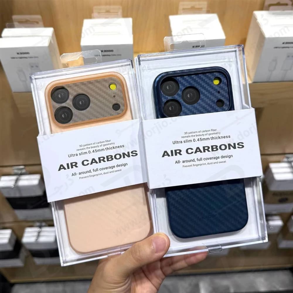قاب محافظ کربنی iPhone 17 Pro مدل Air Carbons مارک KZDOO — تصویر ۲